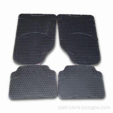 Rubber Car Mat in Black Color, OEM Orders are Accepted